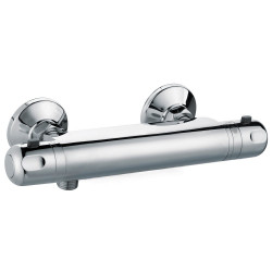 Mitigeur thermostatique douche chromé brillant, EDOUARD ROUSSEAU Volga de marque ROUSSEAU, référence: B6498800