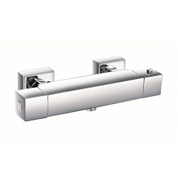 Mitigeur thermostatique douche chromé Encarré de marque Centrale Brico, référence: B6499100