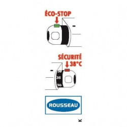 Rousseau Robinet Mitigeur Thermostatique Baignoire Et Douche Volga 2 - Monotrou - Centrale Brico