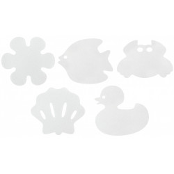 Pastilles antidérapantes blanc pour baignoire / douche, Grip de marque Centrale Brico, référence: B6499600