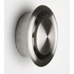 Bouche d'extraction acier inoxydable vernis Diam.16.4 cm de marque Centrale Brico, référence: B6501000