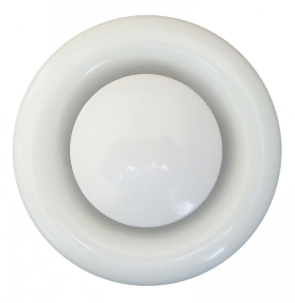 Bouche d'extraction acier laqué Diam.16.4 cm - vue 2