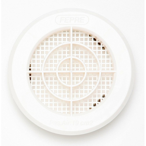 Grille d'aération abs naturel Diam.10 cm - Centrale Brico