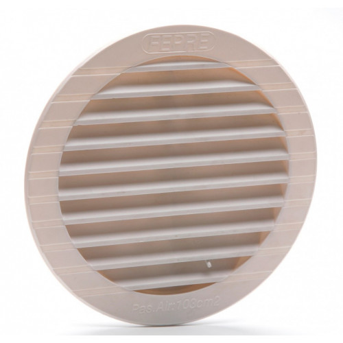 Grille d'aération abs naturel Diam.19 cm - Centrale Brico