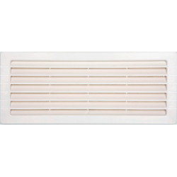 Grille d'aération abs naturel, L.10.7 x l.26 cm de marque Centrale Brico, référence: B6503000