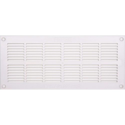 Grille d'aération abs naturel, L.11 x l.25.5 cm - Centrale Brico