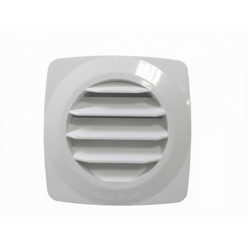 Grille d'aération abs naturel, L.12.5 x l.12.5 cm - Centrale Brico