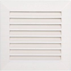 Grille d'aération abs naturel, L.13.5 x l.13.5 cm de marque Centrale Brico, référence: B6503600