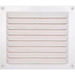 Grille d'aération abs naturel, L.14.6 x l.17.5 cm de marque Centrale Brico, référence: B6504100