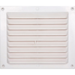 Grille d'aération abs naturel, L.14.6 x l.17.5 cm de marque Centrale Brico, référence: B6504200