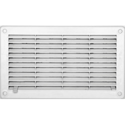 Grille d'aération abs naturel, L.14.6 x l.25 cm de marque Centrale Brico, référence: B6504300