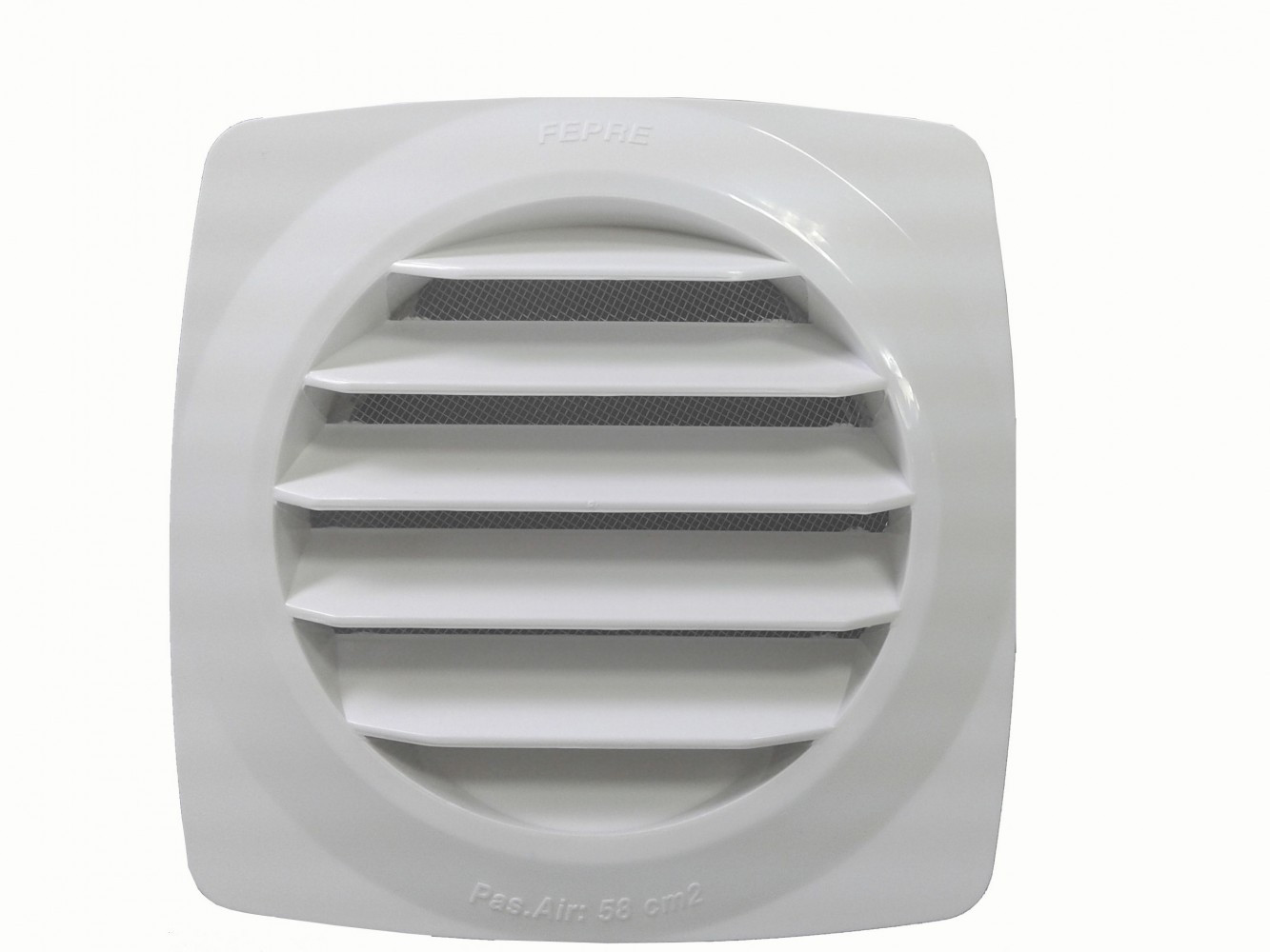 Grille daération à clipser Ø 148cm PVC Pour pièces avec gaz Avec moustiquaire