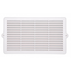 Grille d'aération abs naturel, L.15.2 x l.27.6 cm de marque Centrale Brico, référence: B6504500