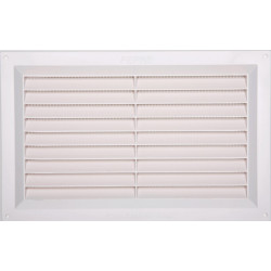 Grille d'aération abs naturel, L.16.5 x l.26 cm de marque Centrale Brico, référence: B6504700