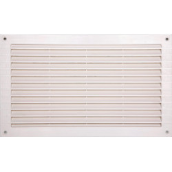 Grille d'aération abs naturel, L.23 x l.38 cm de marque Centrale Brico, référence: B6505200