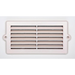 Grille d'aération abs naturel, L.8 x l.16.4 cm de marque Centrale Brico, référence: B6505600