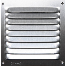 Grille d'aération aluminium anodisé, L.10 x l.10 cm - Centrale Brico