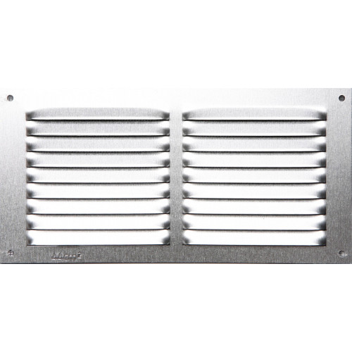 Grille d'aération aluminium anodisé, L.10 x l.20 cm - Centrale Brico