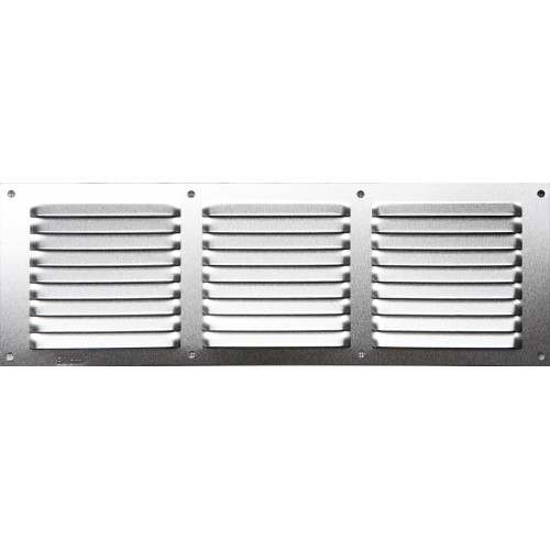 Grille de Ventilation Aluminium Anodisé Gris 20x20 à moustiquaire