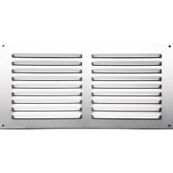 Grille d'aération aluminium anodisé, L.15 x l.30 cm - Centrale Brico