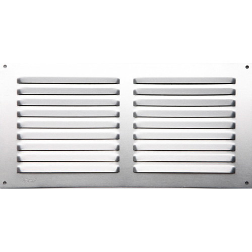 Grille d'aération aluminium anodisé, L.15 x l.30 cm - Centrale Brico