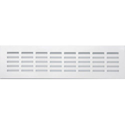 Grille d'aération aluminium anodisé, L.30 x l.8 cm de marque Centrale Brico, référence: B6507300