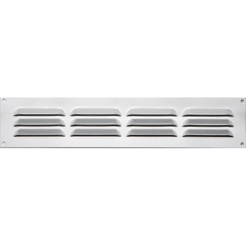 Centrale Brico Grille d'aération aluminium anodisé, L.5 x l.24 cm