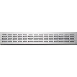 Grille d'aération aluminium anodisé, L.50 x l.8 cm de marque Centrale Brico, référence: B6507600