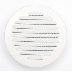 Grille d'aération aluminium laqué Diam.11 cm de marque Centrale Brico, référence: B6507700