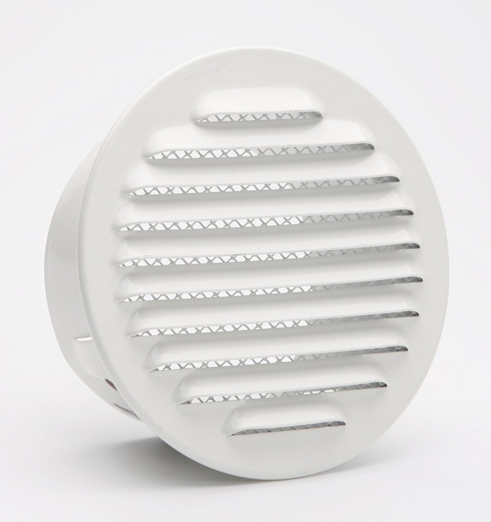 Couvercle De Sortie D'Air CIARRA CBDP12 - Grille Rond Ø 120 Mm Pour Hottes Aspirantes Et Tuyaux D'Évacuation - 10