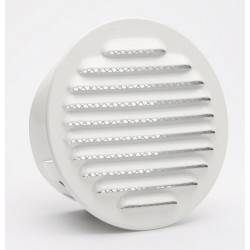 Grille d'aération aluminium laqué Diam.12.5 cm - Centrale Brico