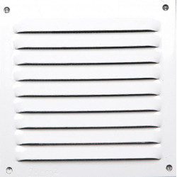 Grille d'aération aluminium laqué, L.10 x l.10 cm - Centrale Brico