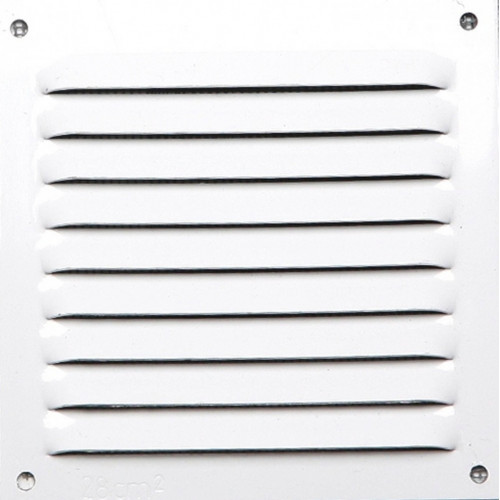 Grille d'aération aluminium laqué, L.10 x l.10 cm - Centrale Brico