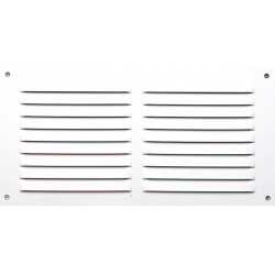 Grille d'aération aluminium laqué, L.10 x l.20 cm - Centrale Brico