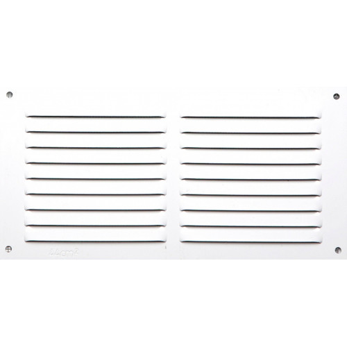 Grille d'aération aluminium laqué, L.10 x l.20 cm - Centrale Brico