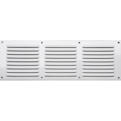 Grille d'aération aluminium laqué, L.10 x l.30 cm - Centrale Brico