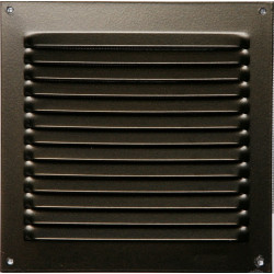 Grille d'aération aluminium laqué, L.15 x l.15 cm de marque Centrale Brico, référence: B6508700