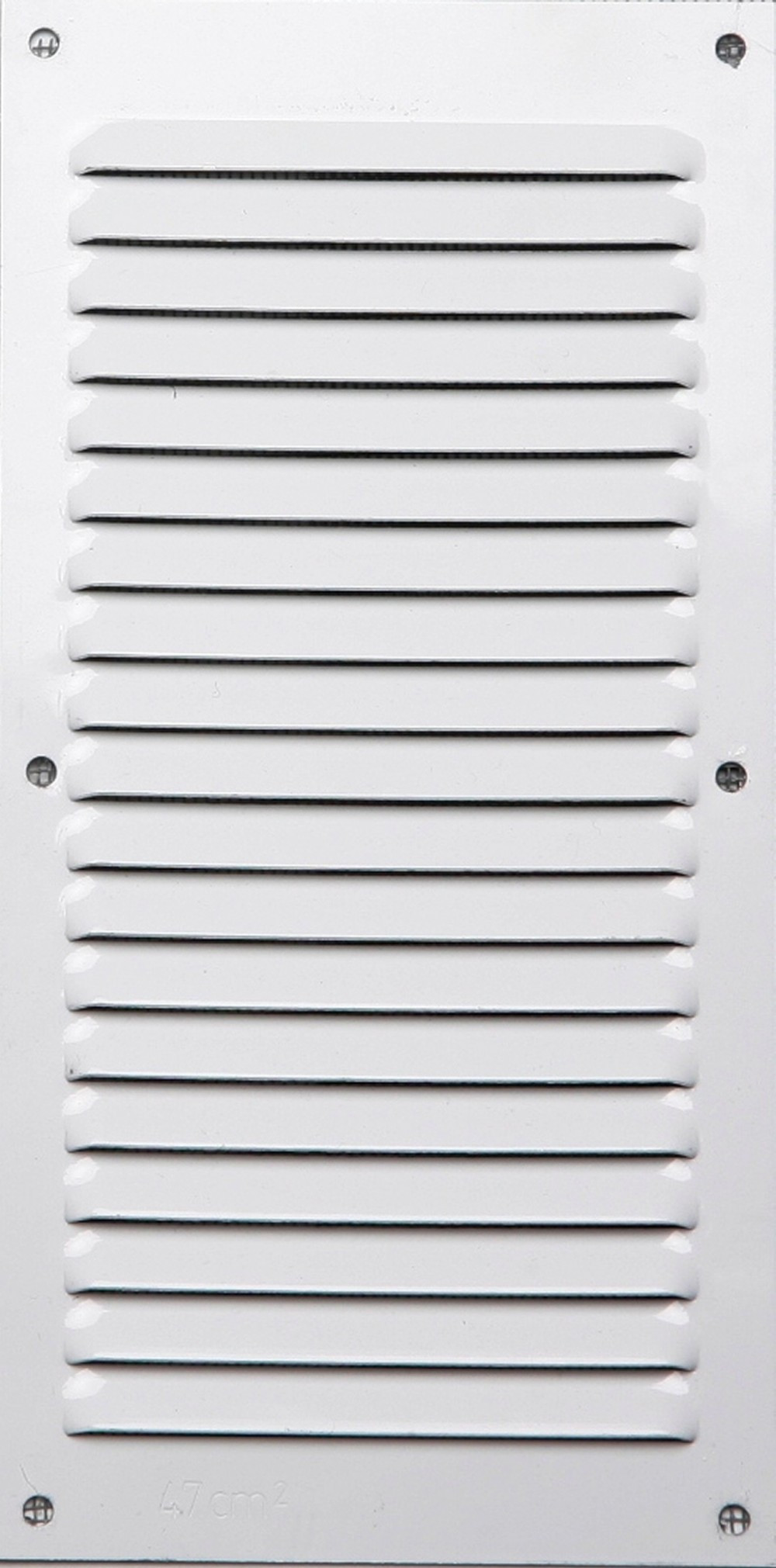 Grille d'aération aluminium laqué, L.20 x l.10 cm