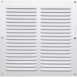 Grille d'aération aluminium laqué, L.20 x l.20 cm de marque Centrale Brico, référence: B6509300