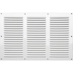 Grille d'aération aluminium laqué, L.20 x l.30 cm - Centrale Brico