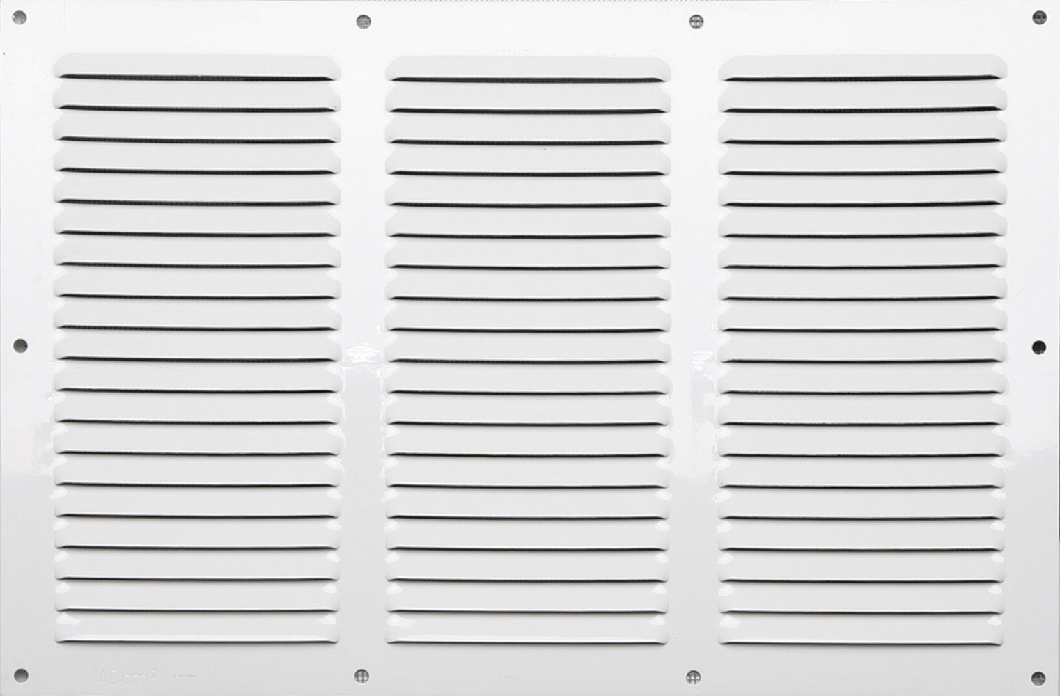 Grille d'aération aluminium laqué, L.20 x l.30 cm