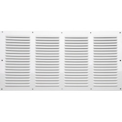 Grille d'aération aluminium laqué, L.20 x l.40 cm - Centrale Brico