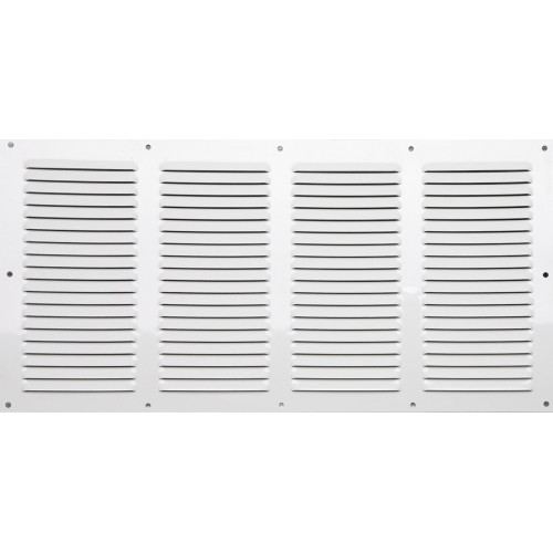 Grille d'aération aluminium anodisé, L.30 X L.30 Cm