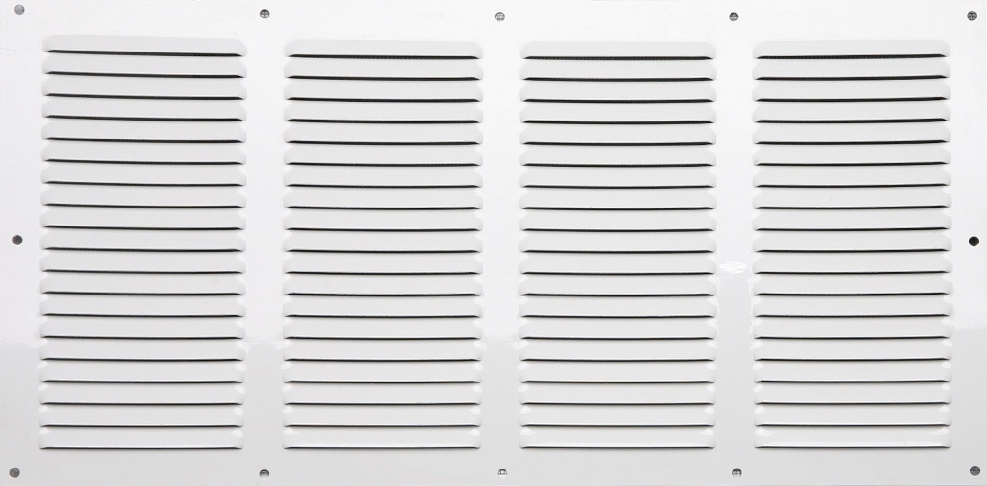 Grille d'aération aluminium laqué, L.20 x l.40 cm