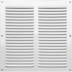 Grille d'aération aluminium laqué, L.25 x l.25 cm de marque Centrale Brico, référence: B6509900