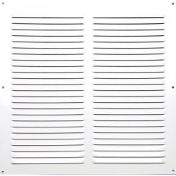 Grille d'aération aluminium laqué, L.30 x l.30 cm - Centrale Brico