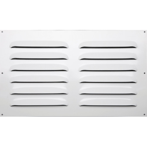 Grille d'aération aluminium laqué, L.40 x l.50 cm