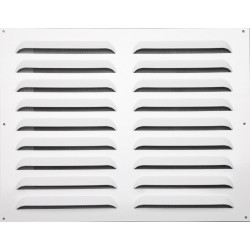 Grille d'aération aluminium laqué, L.40 x l.50 cm - Centrale Brico