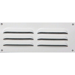 Grille d'aération aluminium laqué, L.5 x l.14 cm - Centrale Brico