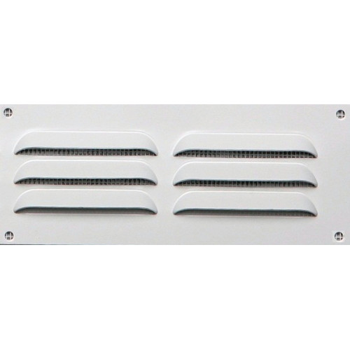 Grille d'aération aluminium laqué, L.5 x l.14 cm - Centrale Brico